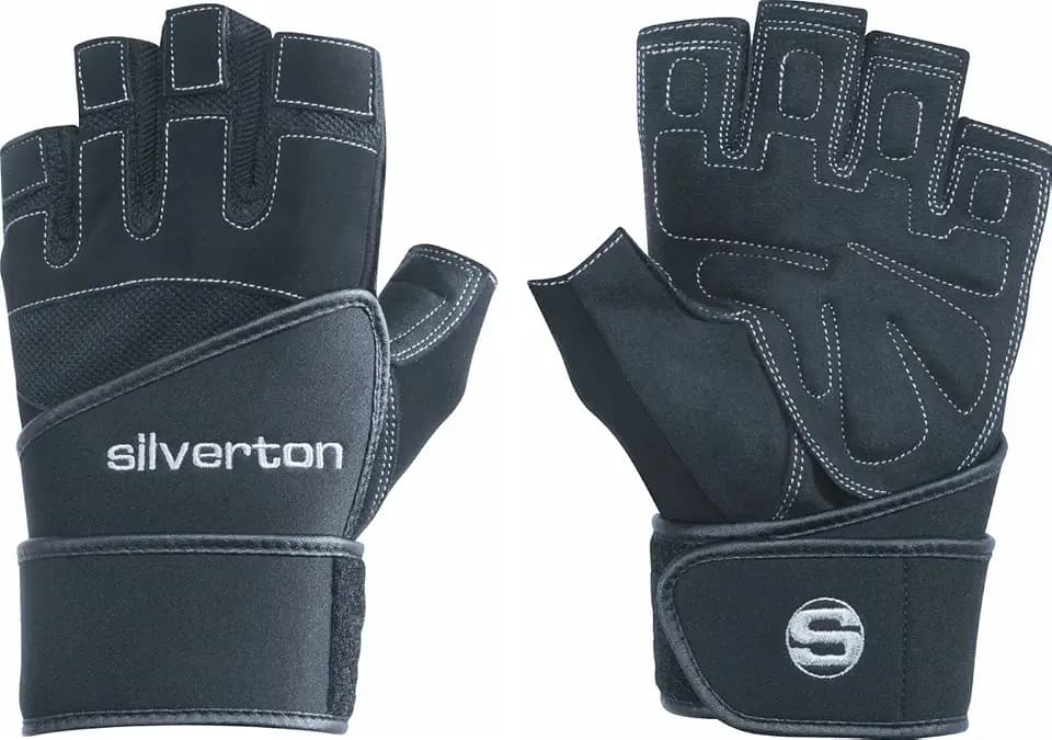 Silverton POWER PLUS Fitness Handschuhe, mit Neopren Handgelenkumwicklung, Verstellbarer Druck für optimale Stabilität, für Herren & Damen, Gym Handschuhe, Gewichtheber Handschuhe