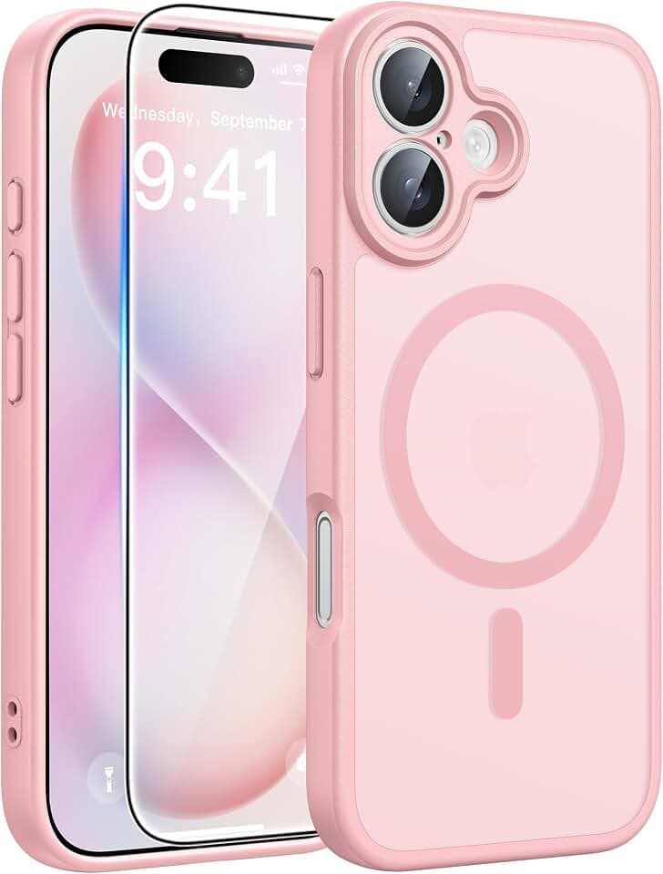 FNTCASE for iPhone 16 Plus Case, Fit for Magsafe, Screen Protector