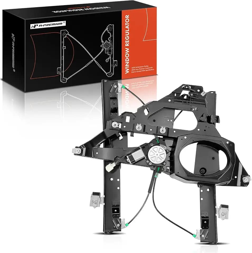 A-Premium Front Driver Side Power Window Regulator with Motor (2-Pin)