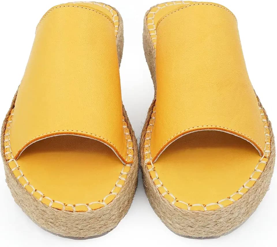 Bonateks Damen Frrbtrlk100328 Wedge Sandal, Orange, 38 EU