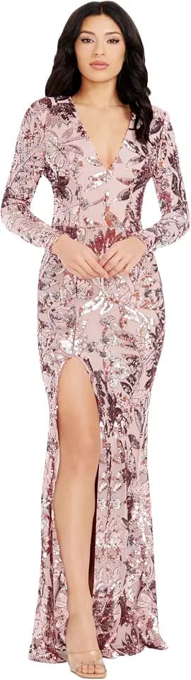Dress the Population Women's Alessandra Mermaid Maxi Dress