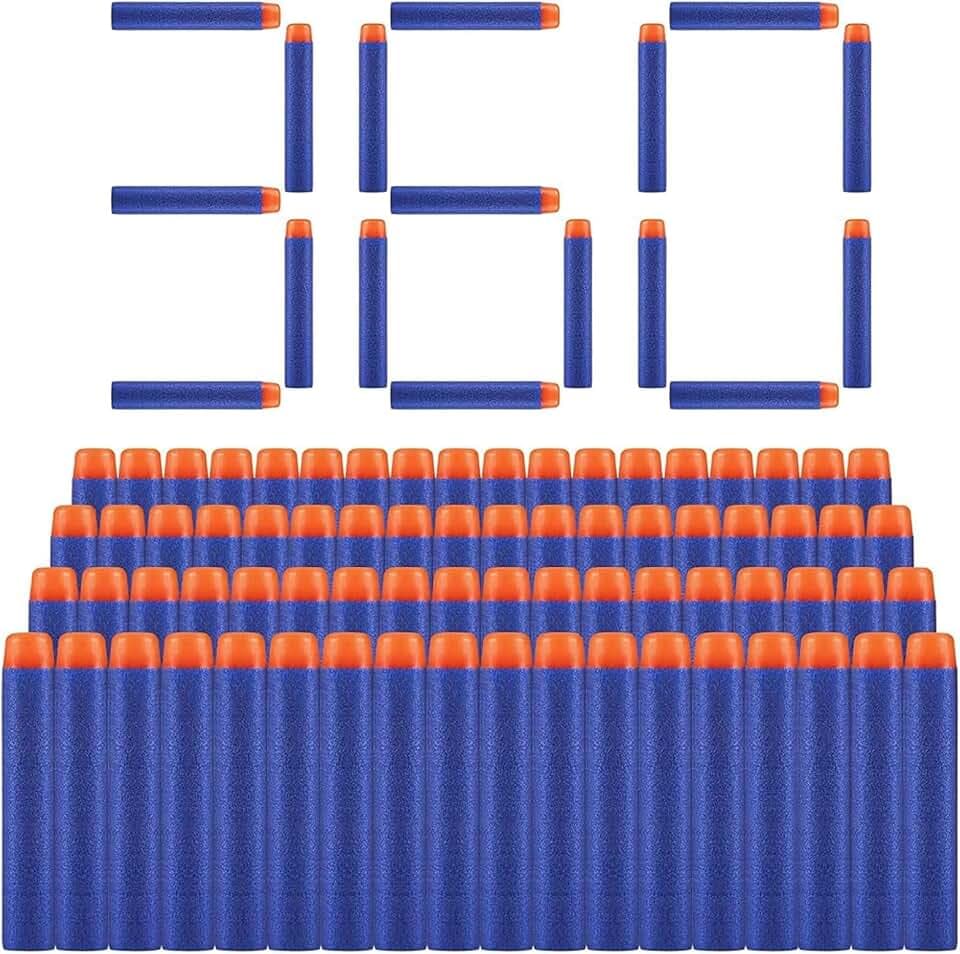 360 Stück Darts Pfeile für Nerf 7,2 cm Refill Darts Nachfüll Bullets Schaumstoff Darts Foam Pfeile für N-Strike Elite Blasters Series für Nerf N-Strike Nachfüllpack für Kinder Draußen Familie Munition