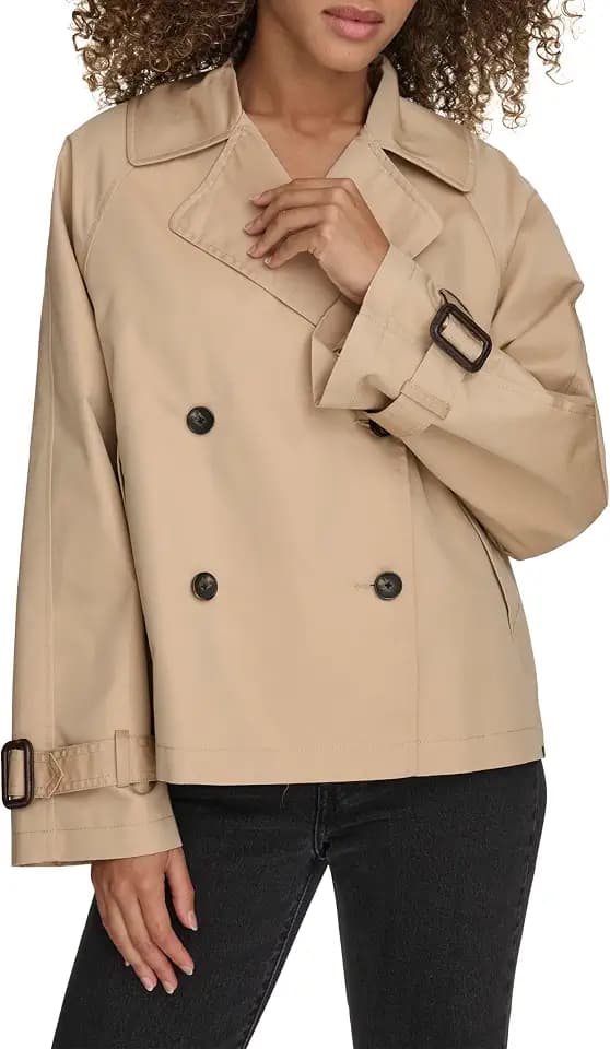 Levi's Women's Short Double Breasted Trench