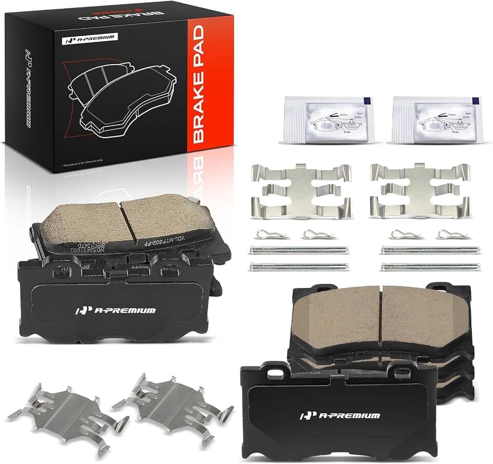 A-Premium Front and Rear Ceramic Brake Pads, 4-Pack