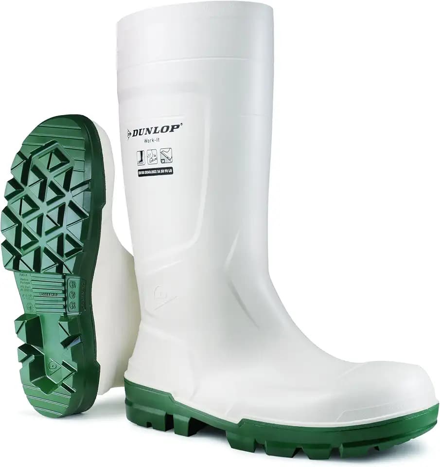 DUNLOP Protective Footwear Work-It S5 Arbeitsstiefel – Sicherheitsstiefel für Bau & Industrie – Wasserdicht, Rutschfest, Stahlkappe, S5 Sicherheitsstandard – Größe 35–50