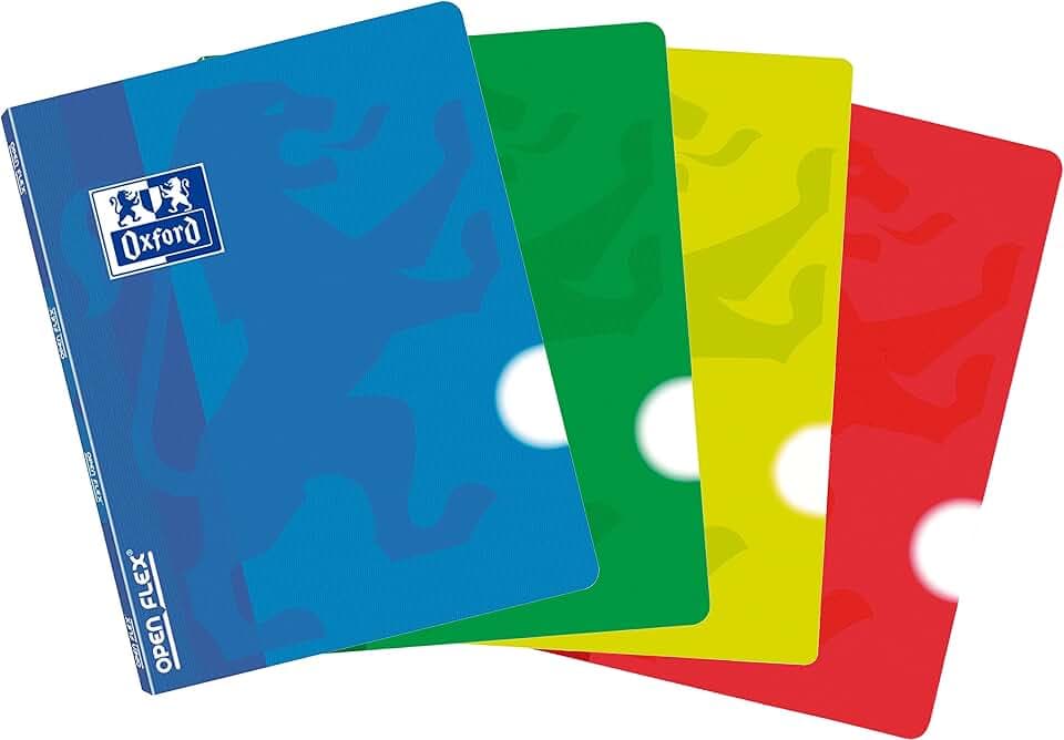 Oxford Openflex – Pack grapadas, Kappe Kunststoff, 10 Blatt, A5 +, glatt