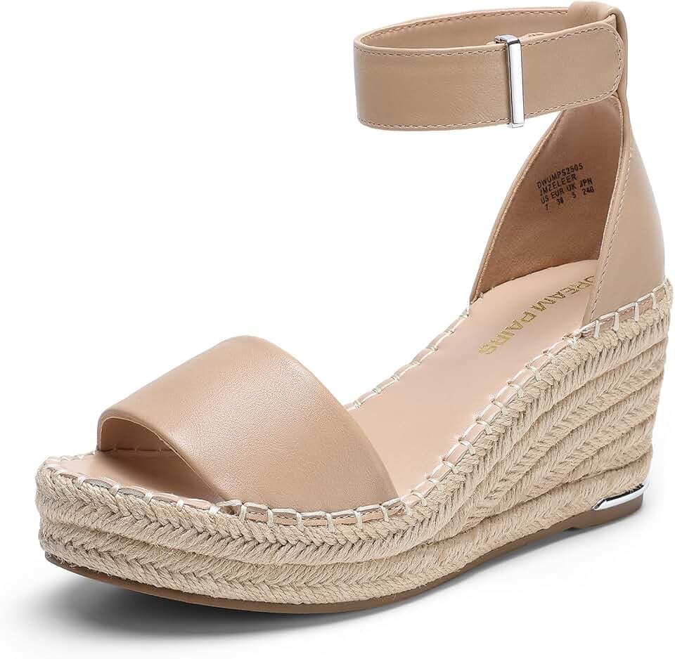 DREAM PAIRS Women's Wedge Platform Summer Sandals