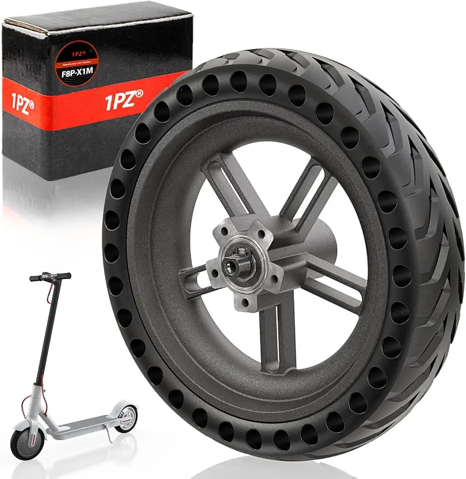 1PZ F8P-X1M 8 1/2 x 2 Solid Reifen für Xiaomi M365, 8,5 Zoll Ersatzreifen mit original kugelgelagertem Rollerrad
