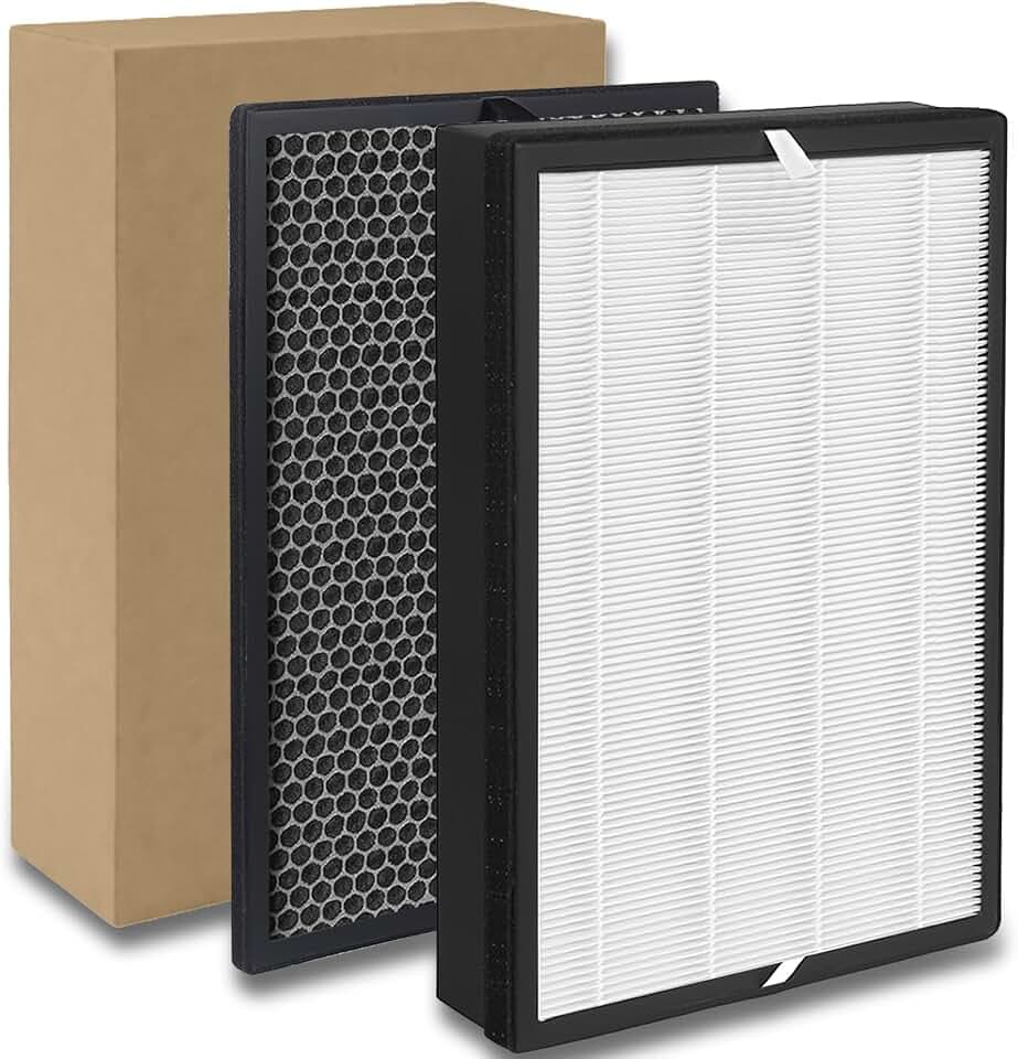 FY2420/30 Filter Kompatibel mit Philips Luftreiniger AC2882, AC2887, AC2889 & AC3829, Serie 2000 und 3000 Ersatzfilter, inklusive 1 HEPA-Filter und 1 Aktivkohlefilter. Ersetzt FY2422 & FY2420