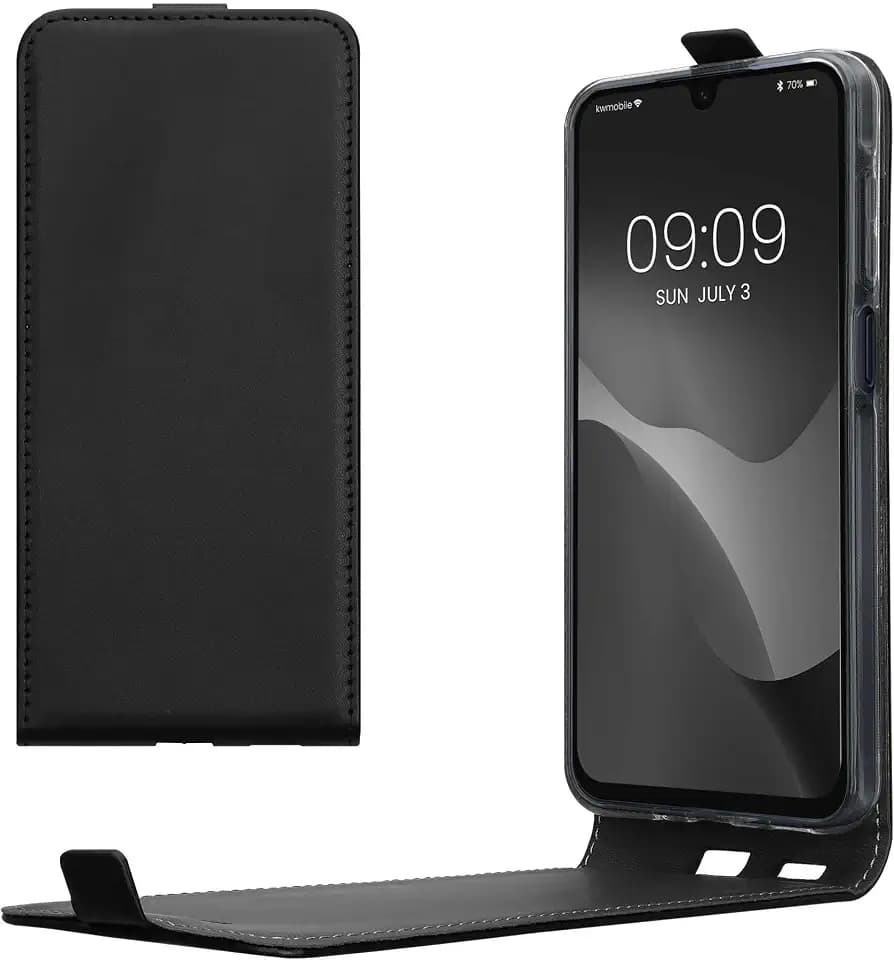 kwmobile Schutzhülle kompatibel mit Samsung Galaxy A16 5G - Hülle Handy - Flip Case Handyhülle Schwarz