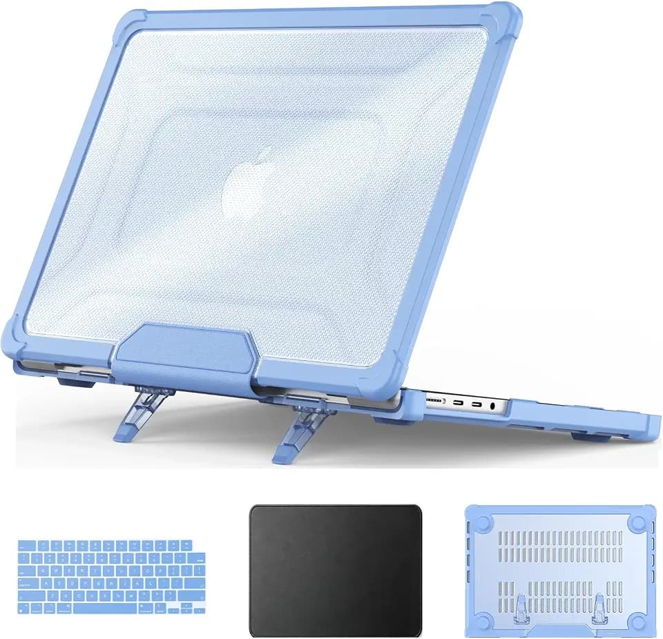 HXCASEAC Case for MacBook Pro 16 inch with Stand，Keyboard Cover, Mouse Pad
