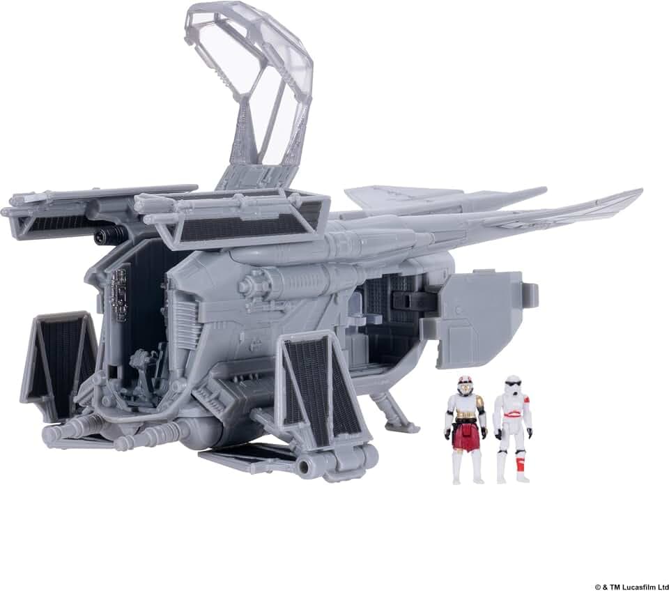 Star Wars™ Micro Galaxy Squadron Imperial Patrol Gunship - 8-inch Vehicle with Two 1-Inch Micro Figure Accessories