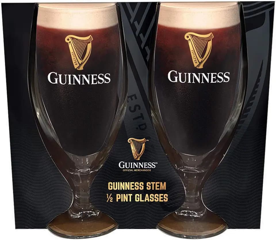 Shamrock Gift Company Guinness Stielgläser, 2 Stück