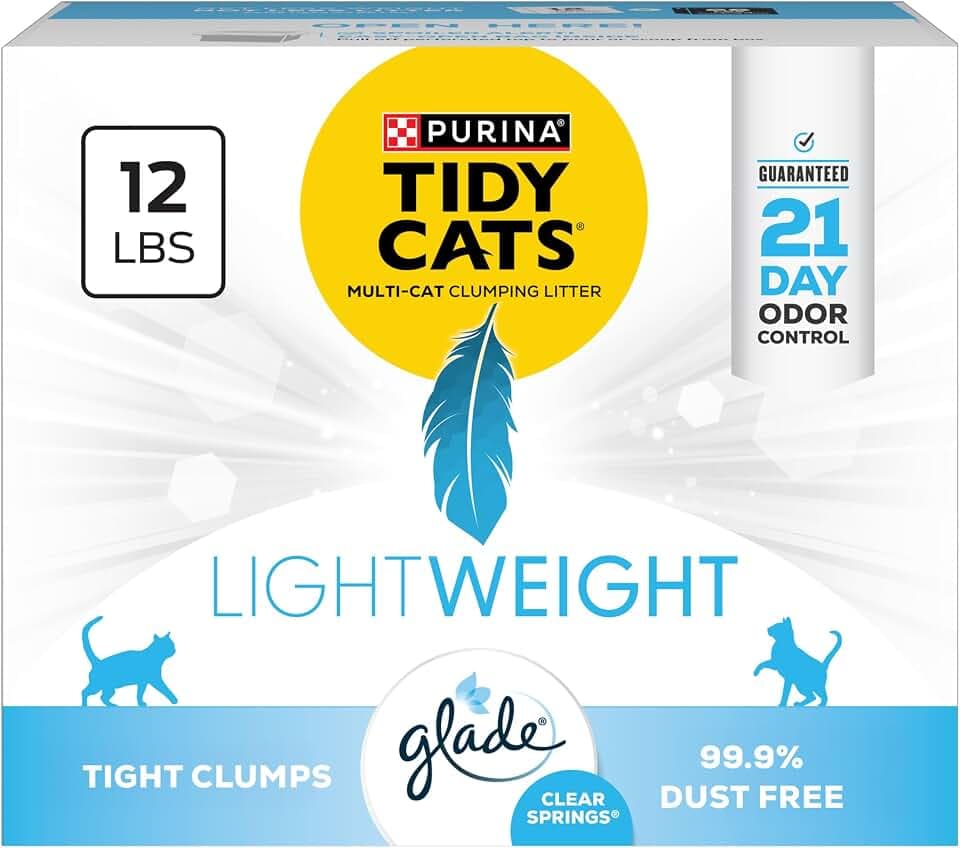 Purina Tidy Cats Lightweight Scented Cat Litter, 12 lb. Box