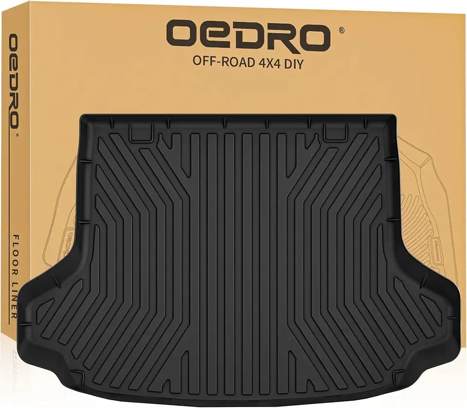 OEDRO Cargo Trunk Mat Fit for Honda HR-V 2023 2024 2025 2026 2027 (Hybrid & Gasoline), TPE All Weather Custom Fit Cargo Liner for HRV EX-L/LX/Sport Automotive Trunk Liner Accessories Waterproof, Black