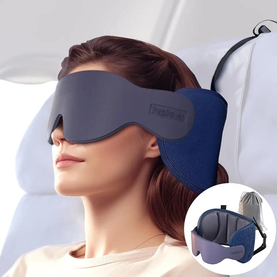 Inspireyes Reisekissen Flugzeug, 360° Kopfstütze für Langstrecken