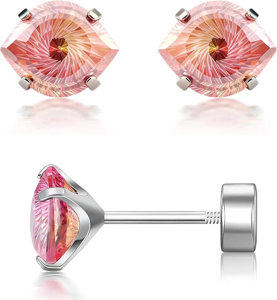Hypoallergenic Titanium Evil Eye Zirconia Earrings for Women
