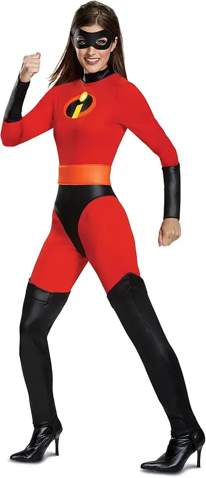 Disguise The Incredibles Mrs. Incredible Classic Costume, Official The Incredibles Adult Costume