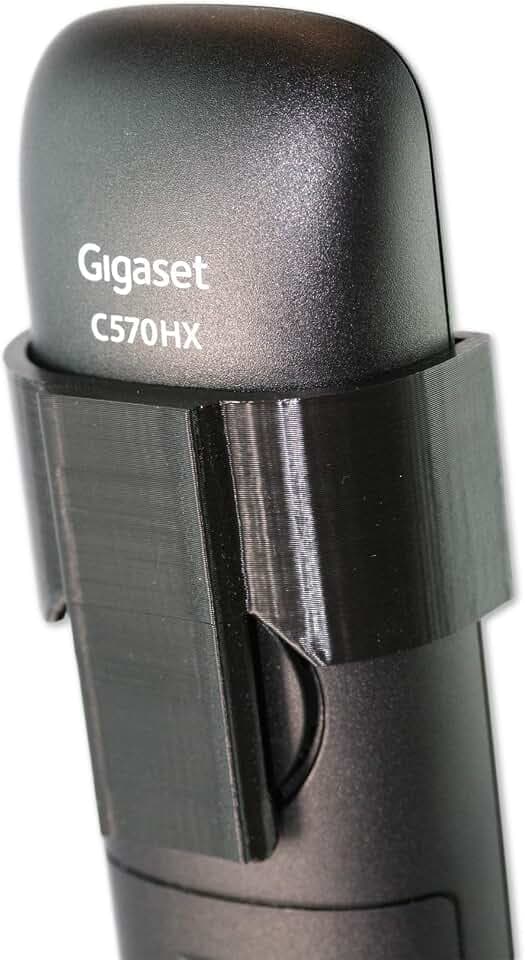 Generisch 3D-Druck Gürtelclip für Gigaset C570, C575, A690, AS690 & E390 in Schwarz
