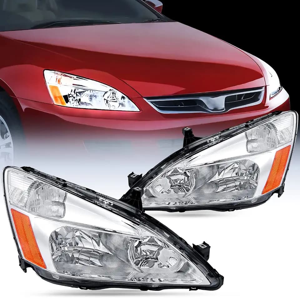 Nilight Headlight Assembly Compatible With 2003-2007 Honda Accord