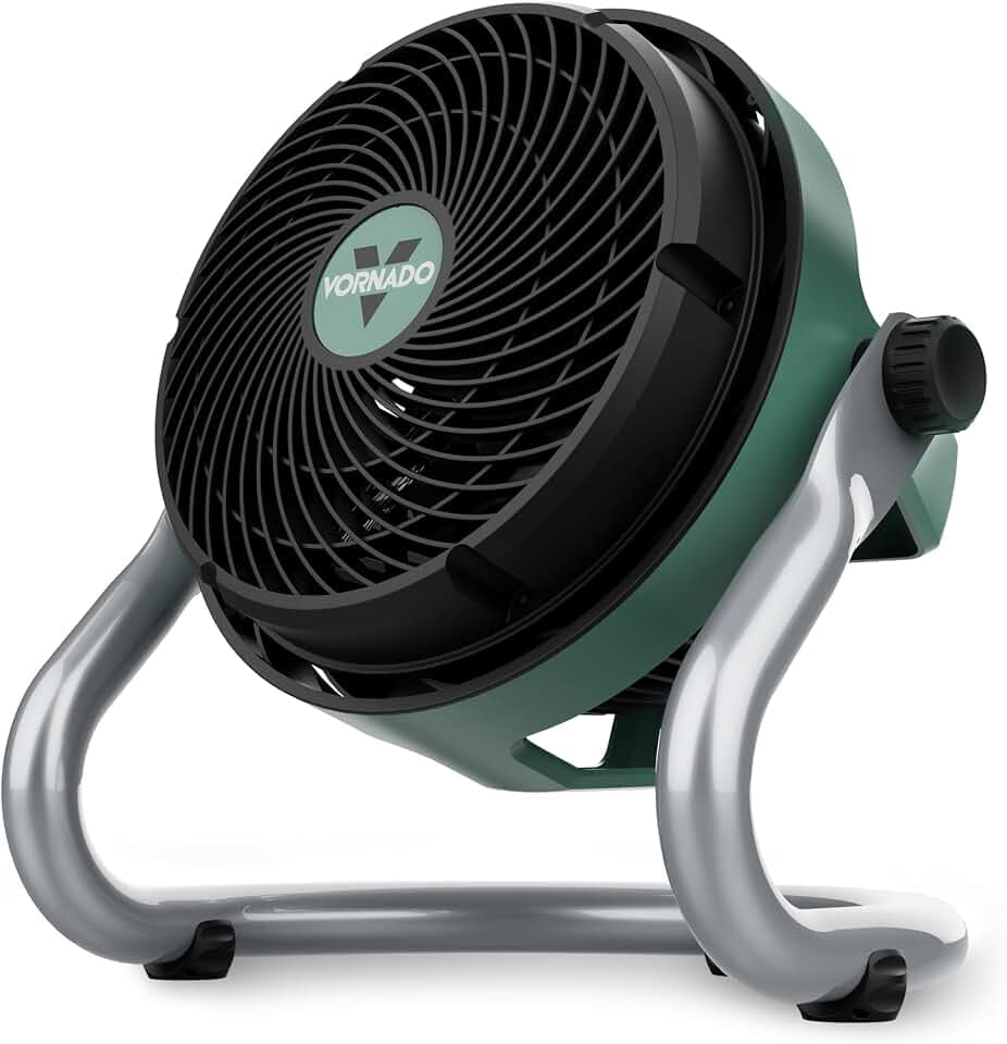 Vornado EXO61 Heavy Duty Air Circulator, 3-Speed, Industrial Floor Blower Fan with 8 ft Cord, IP54 Motor, Steel Base, Non-Slip Feet for Garage, Workshop, Job Site Cooling