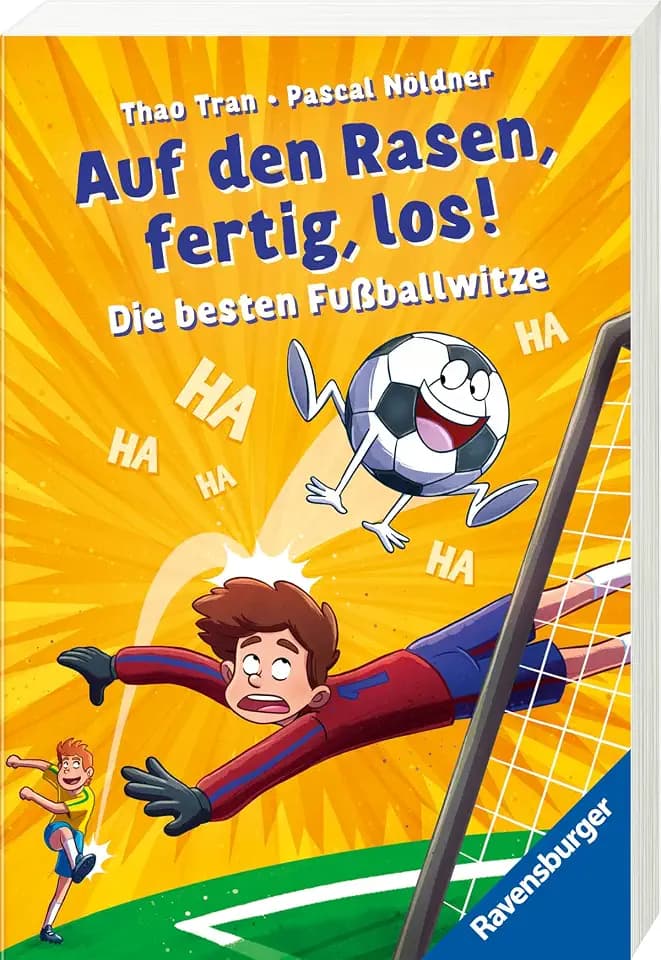 Auf den Rasen, fertig, los! Die besten Fußballwitze zur WM (Kinderbuch ab 8 Jahre - tolles Fußball-Geschenk für Jungen und Mädchen)