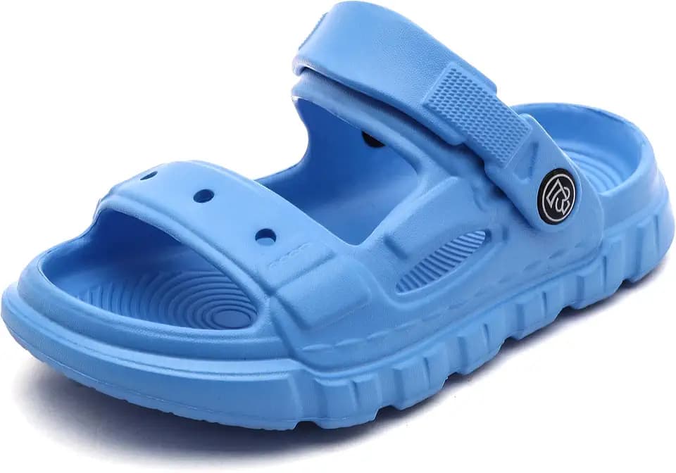 Femizee Toddler 2-in-1 EVA Sandals Slip-On Slides for Beach and Pool
