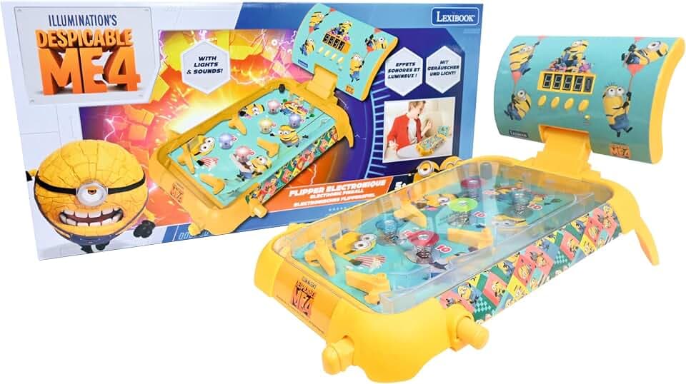 Lexibook, Minions, elektronischer Flipper, gelb/blau, JG610DES