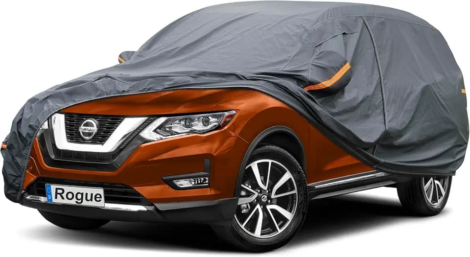 GUNHYI Premium Car Cover Custom Fit Nissan Rogue (2007-2026), 16 Layers Heavy Duty Car Cover Waterproof All Weather with Zipper Door for Sun Rain Snow Dust Uv Protection