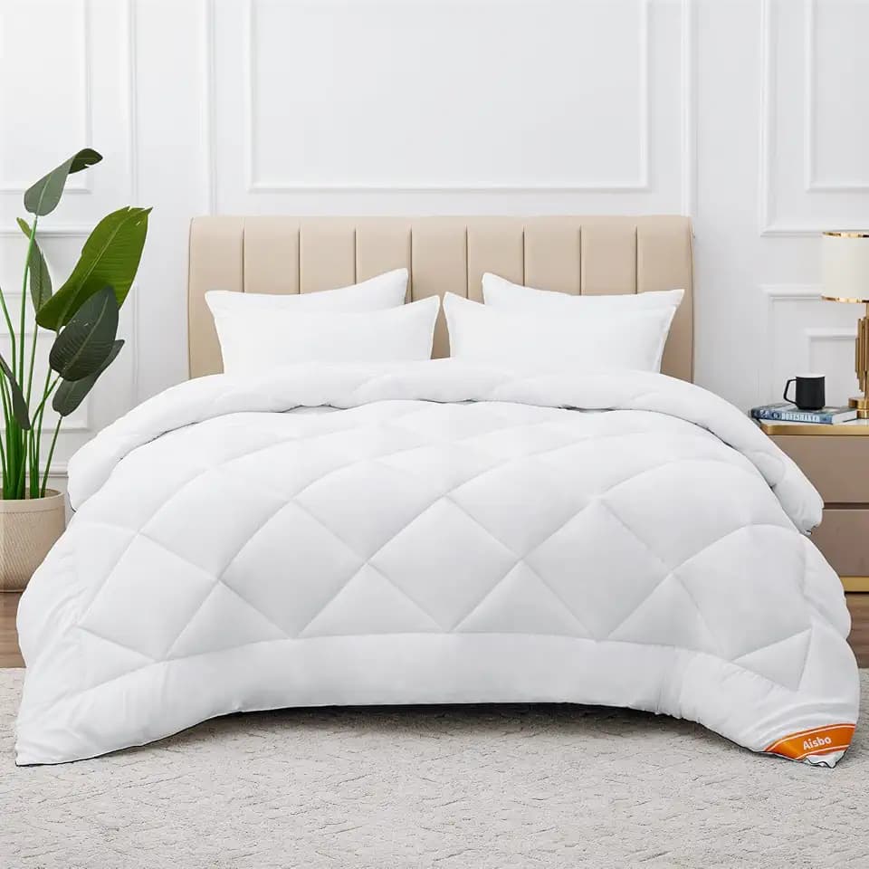 Aisbo Winter Bettdecke 135x200 Winterdecke 450GSM, Warm Winterbettdecke