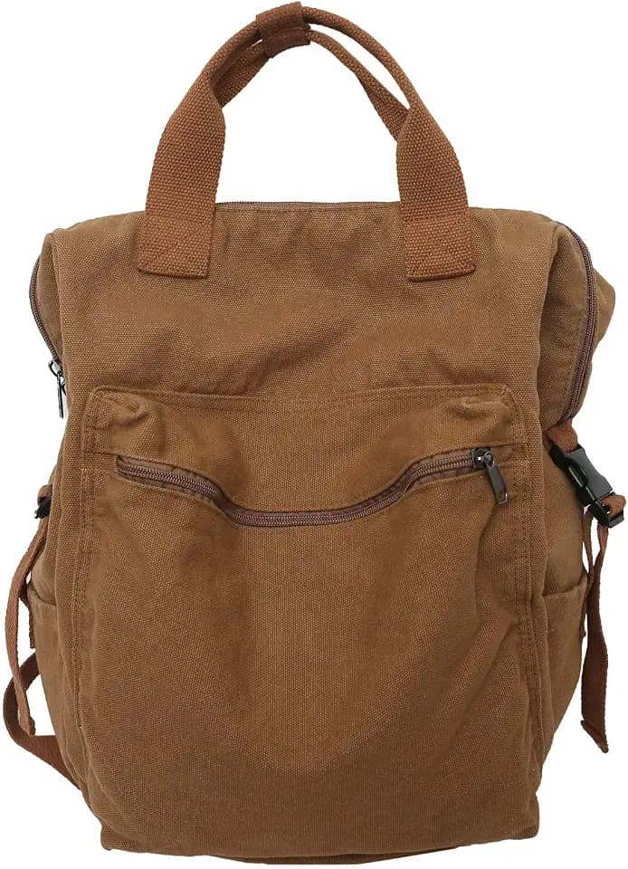 MaxxCloud Vintage Denim Laptop Backpack Casual Canvas Daypack Handbag Purse Lightweight Rucksack Shoulder Bag