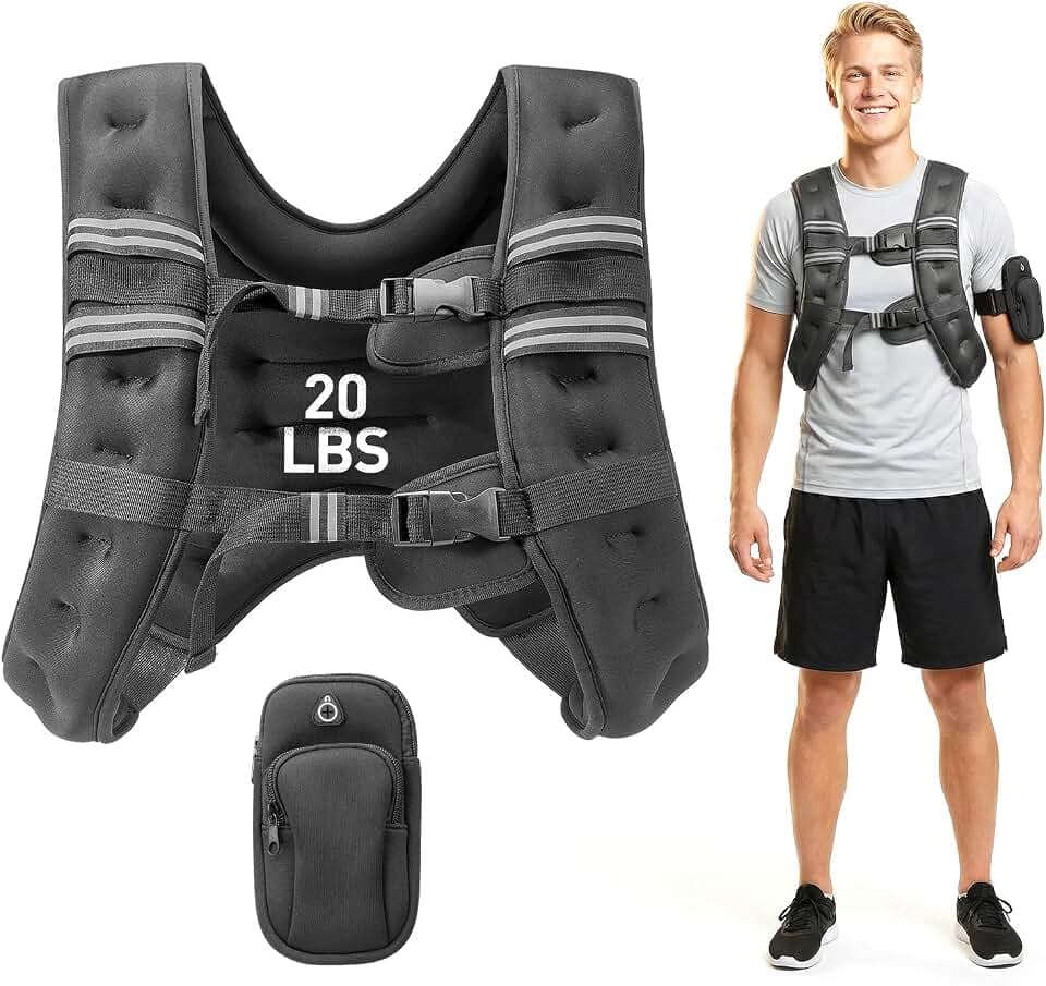 Weighted Vest for Women Men, Weight Vest for Walking, Adjustable Weight Training Vest for Workout, Running, Exercise