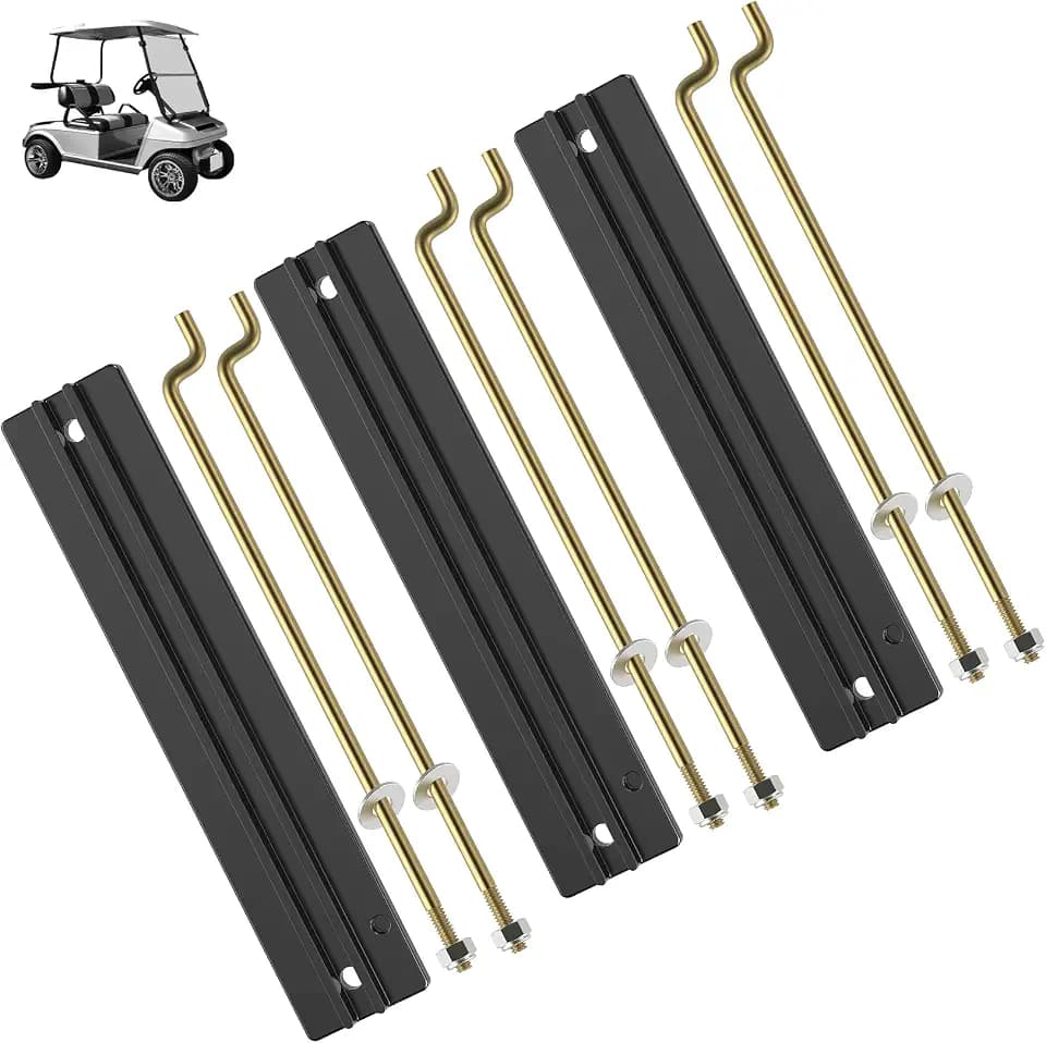 DRIVE UP Golf Cart Battery Hold Down Plate Rods Kit for Club Car DS and Carryall Electric 1998-2005