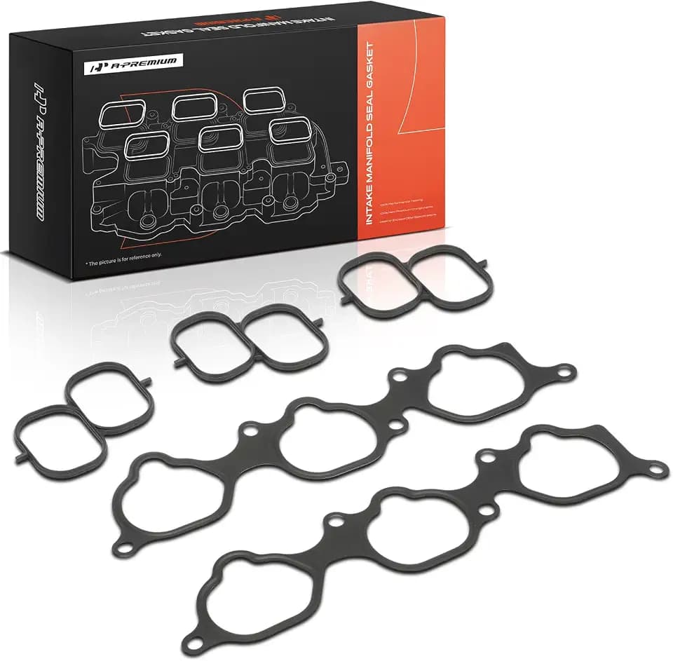 A-Premium Lower and Upper Engine Intake Manifold Gasket Set Compatible with Lexus, Toyota, Lotus Car - 05-20 - Camry, Highlander, RAV4, Sienna, Avalon, Venza, RX350, ES350, RX450h, Evora, DOHC V6 3.5L