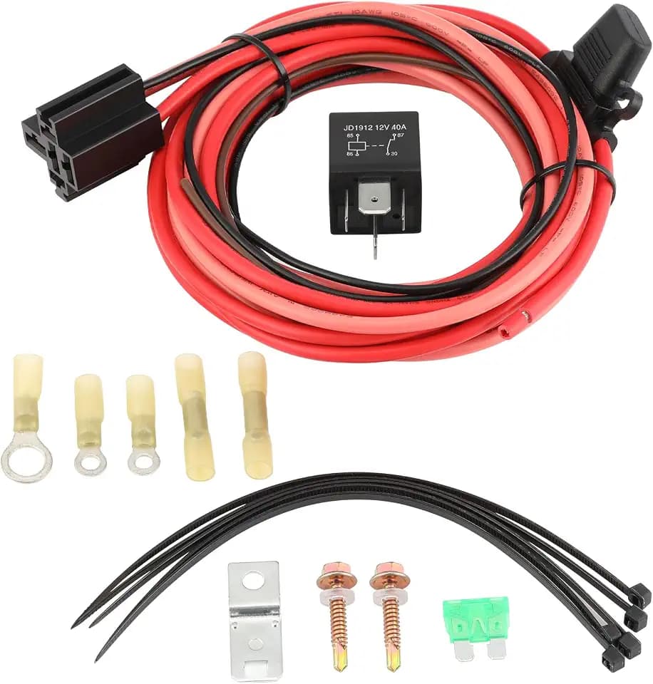 Electric Fuel Pump Relay Wiring Harness Kit Universal Fit 12V System