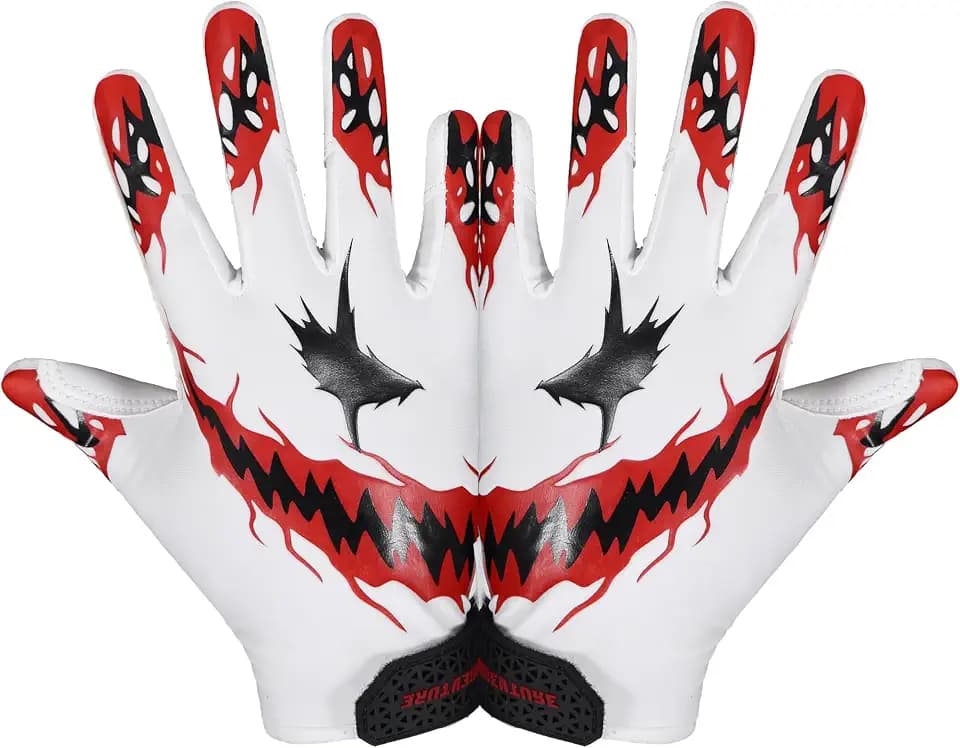 AIGEVTURE Youth Football Gloves Kids Receiver Gloves Sticky Football Gloves for Boys Girls