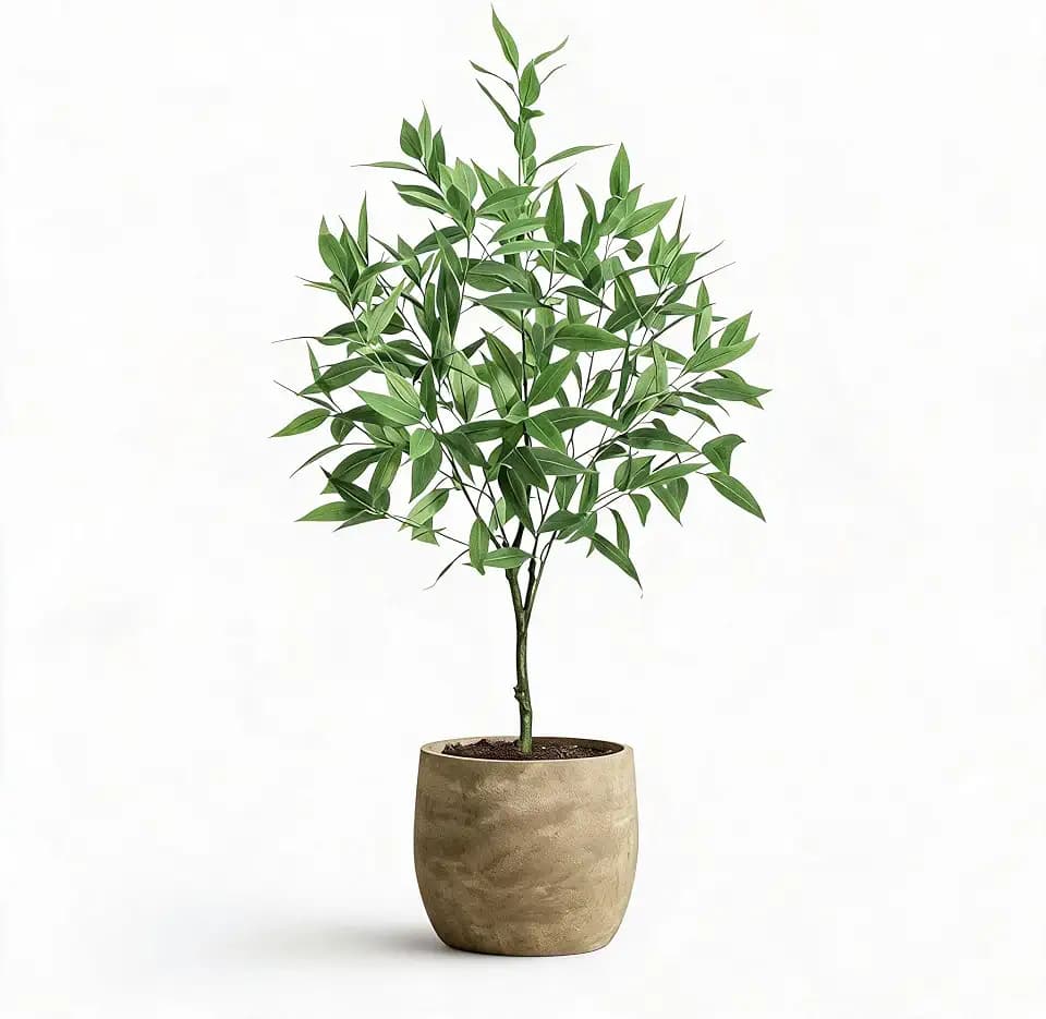 Realistischer Eukalyptus Baum Künstlich Im Topf-180cm, Künstliche Pflanzen