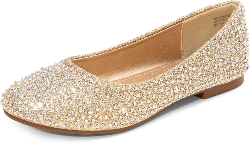 DREAM PAIRS Girls Ballet Flats Dress Shoes