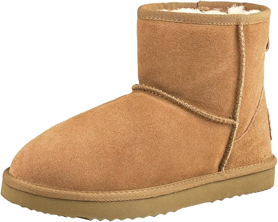 Shenduo Damen Schneestiefel Klassisch Kurzschaft Winterstiefel DA5854