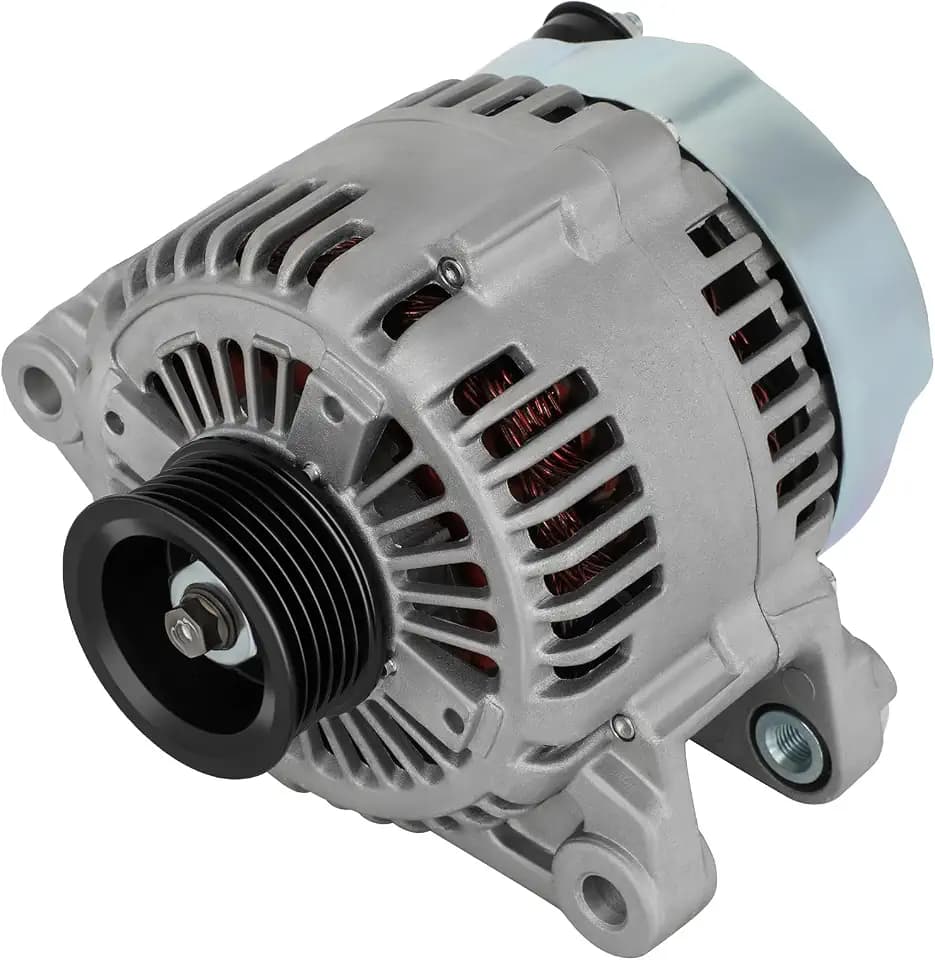 SCITOO Alternator Fits for Hyundai for Azera Sonata 3.3L 3.8L V6 2006-2010, Santa Fe for Veracruz 3.3L 3.8L 2007-2010, for Sorento 3.3L 3.8L 2007-2009- 12V 130Amp CW 6-Groove Pulley, OE# 11191