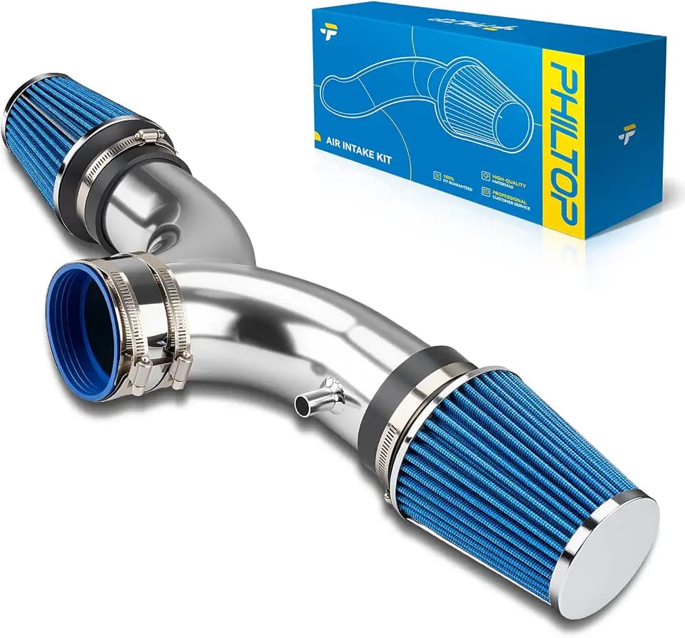 PHILTOP 3.5" Cold Air Intake Kit for 1997-2000 Chevrolet Corvette 5.7L, Red
