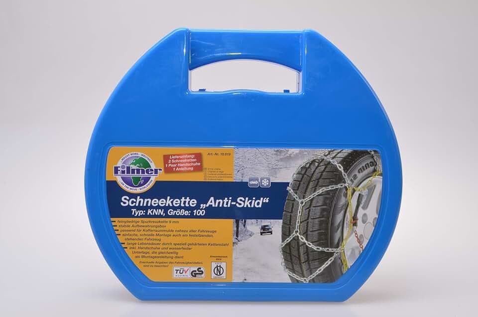Schneeketten 18619 9 mm TYP KNN 100 14-18 Zoll, schwarz