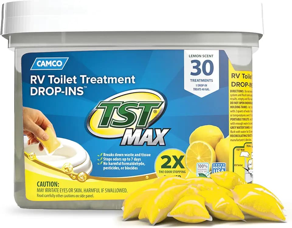 Camco TST MAX RV Toilet Treatment Drop-INs - Made in the USA
