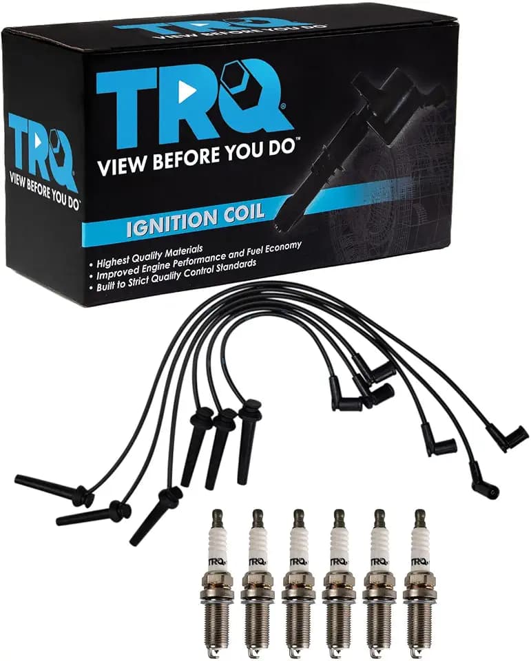 TRQ Ignition Coil & Spark Plug Kit Iridium 6 Piece