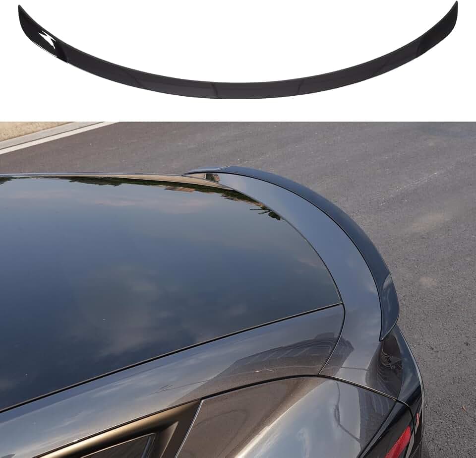 TOPABYTE Spoiler für Tesla Model Y Juniper 2025 2026 (Glänzend Schwarz)