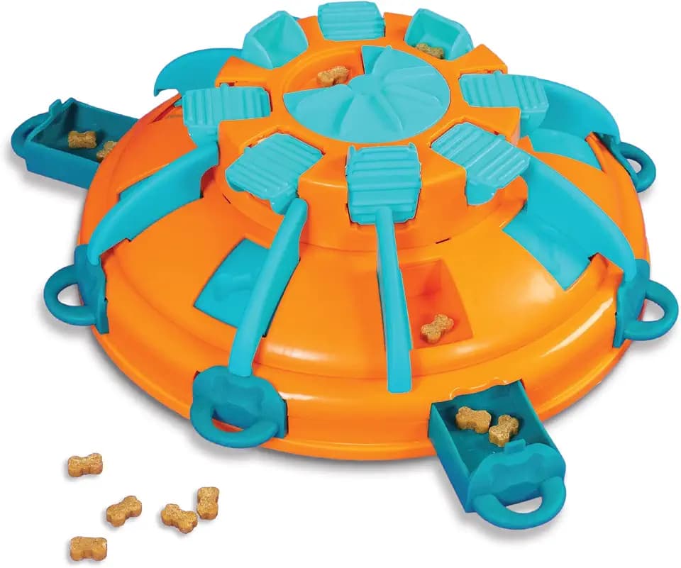 Outward Hound Nina Ottosson Tower of Treats Dog Toy Treat Puzzle, 12.5"