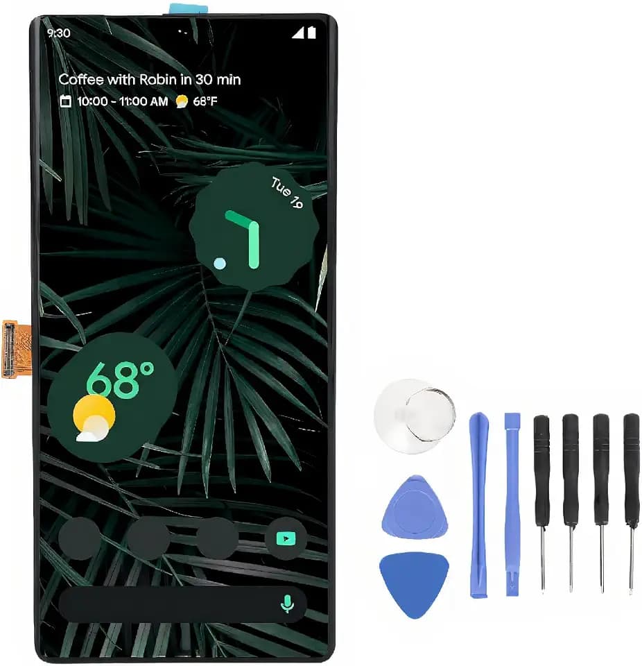 LCD Screen Replacement Touch Display Digitizer Assembly with Repair Tools for Pixel 6 Pro 5G 8VOU GLUOG