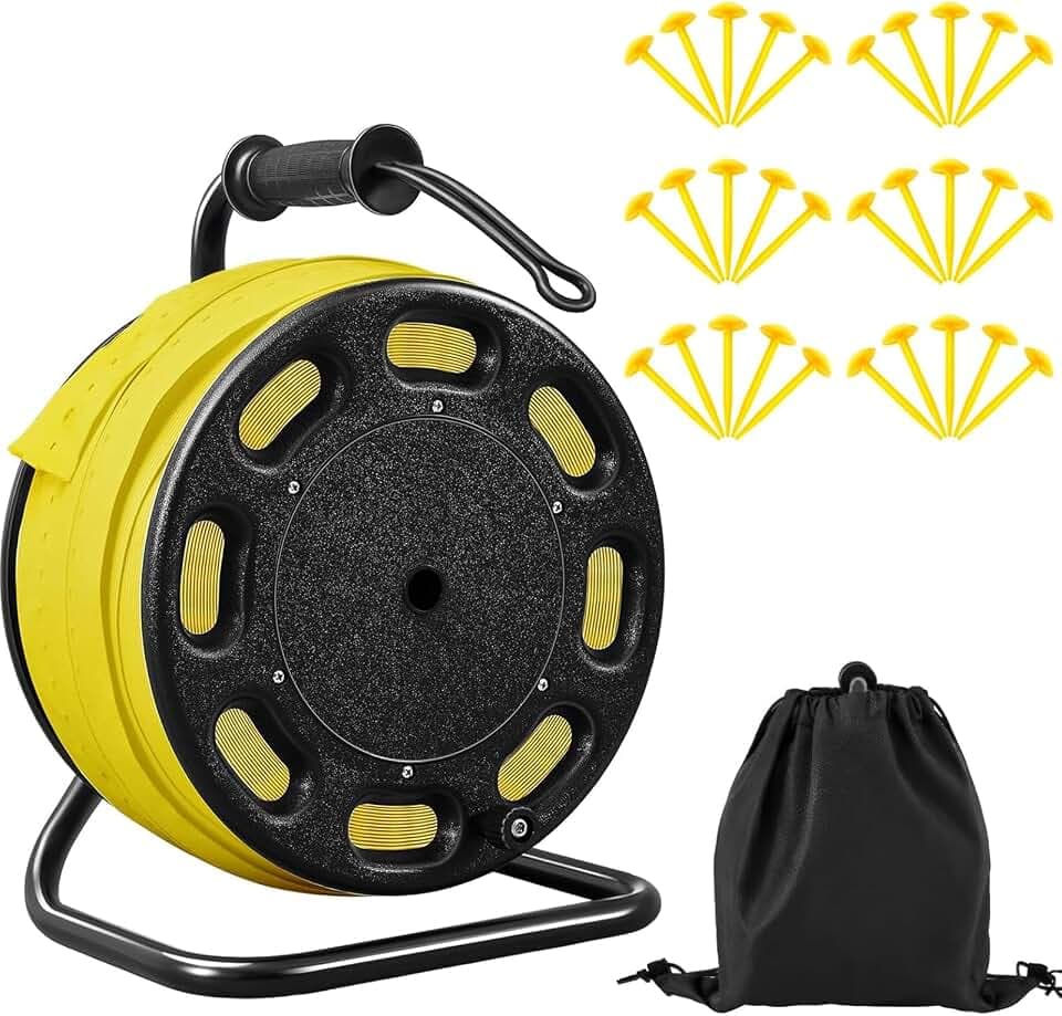 Shimeyao 328 ft Field Marking Tape Kit with Stakes for Sports
