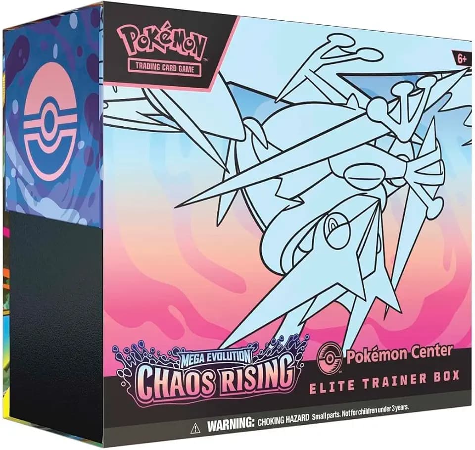 Pokemon TCG: Mega Evolution Chaos Rising Pokemon Center Elite Trainer Box | CR PKC ETB | Exclusive Fennekin Promo | 11 Booster Packs