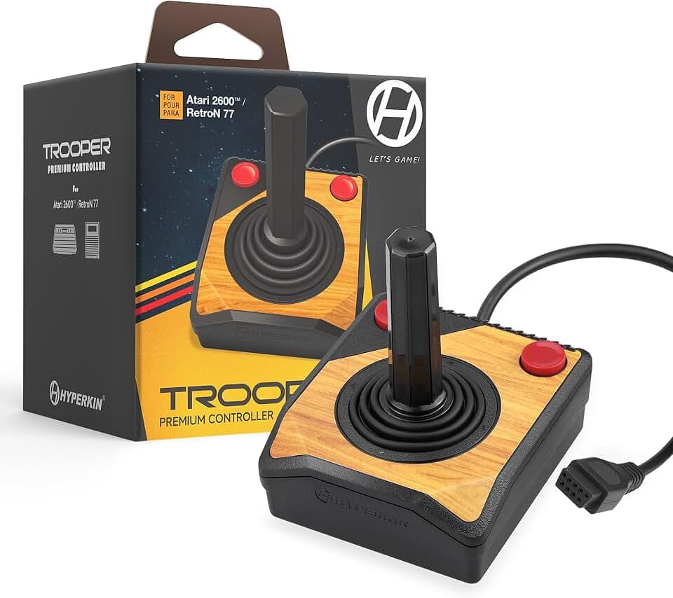 Hyperkin "Trooper" Premium Controller for Atari 2600/ RetroN 77 (Color May Vary)